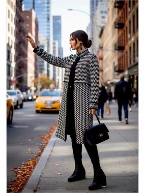 Cynthia Rowley - Houndstooth Coat